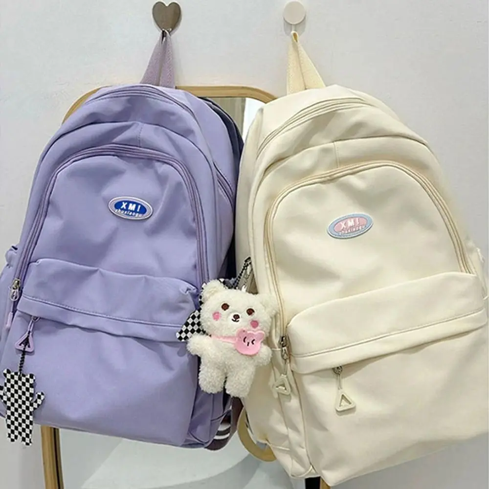 

Travel High Capacity School Bags Shoulder Bag Rucksack Girl Book Bag Breathable Nylon College Backpack Teenage