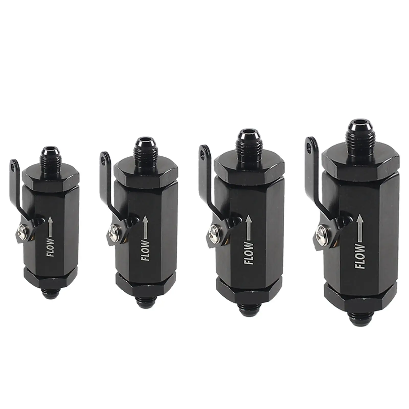 Universal Fuel Shut Off Valve Replace Aluminum Alloy Black Accessories