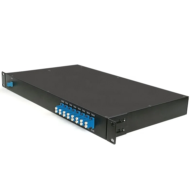 5G Communication Equipment bi-di MUX DEMUX 100Ghz 16 Channel 1U Rack Mount DWDM with I/L max 3db with Connectors