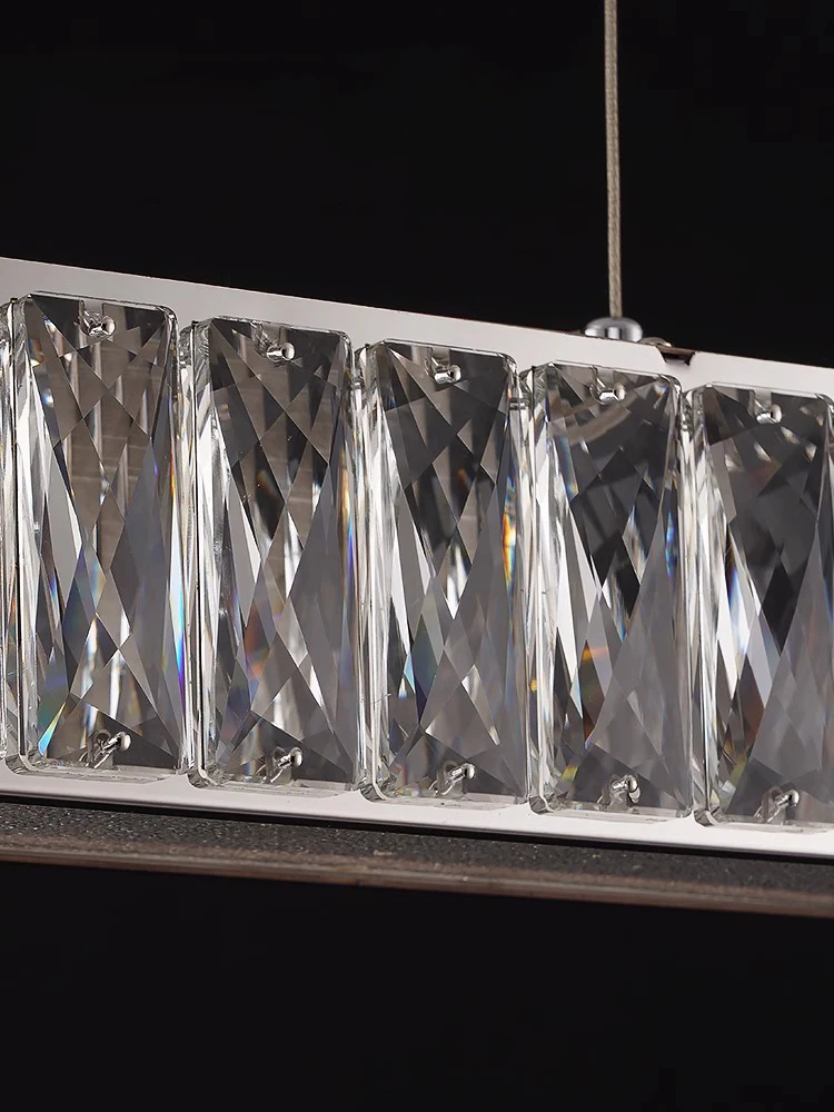 Modernos Lustres De Cristal Longo Acima Da Mesa De Jantar, Lustres De Luxo Na Cozinha, Decoração De Casa, Iluminação Nórdica