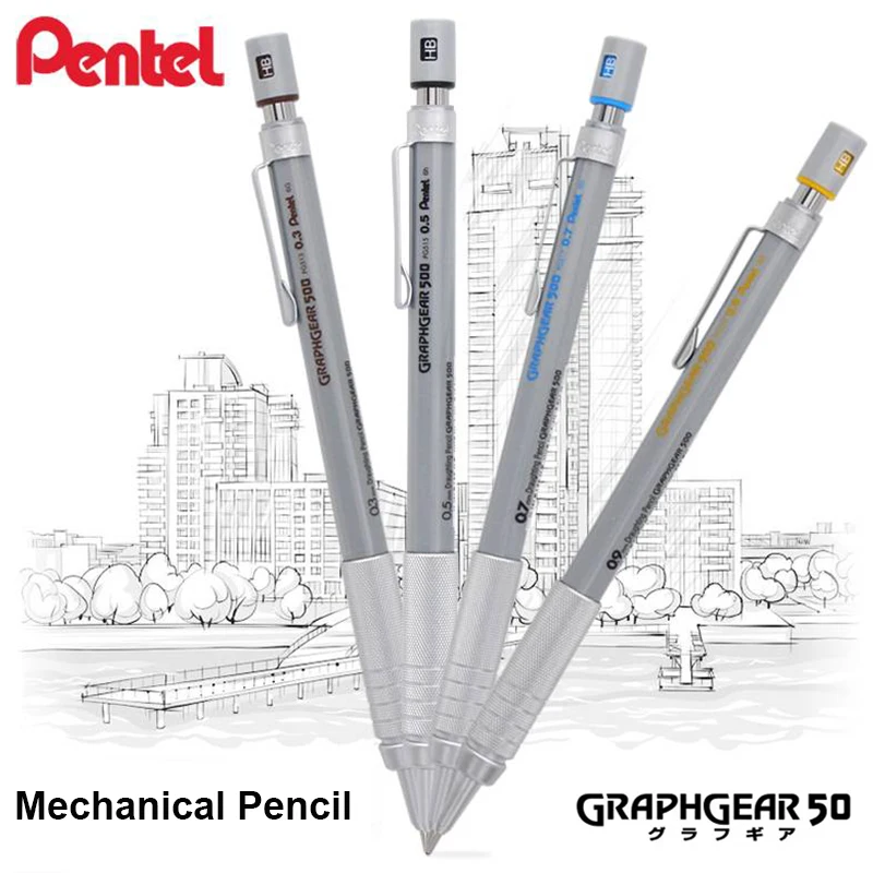 

Pentel GraphGear Механический карандаш Низкая гравитация Нескользящий стержень для укрепления Автоматические карандаши Премиум Письменные эскизы Japanesd Стационарные принадлежности