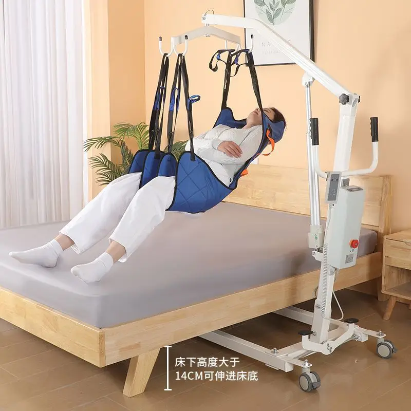 Household elderly mobile artifact bedridden patient auxiliary shifter sling hoist