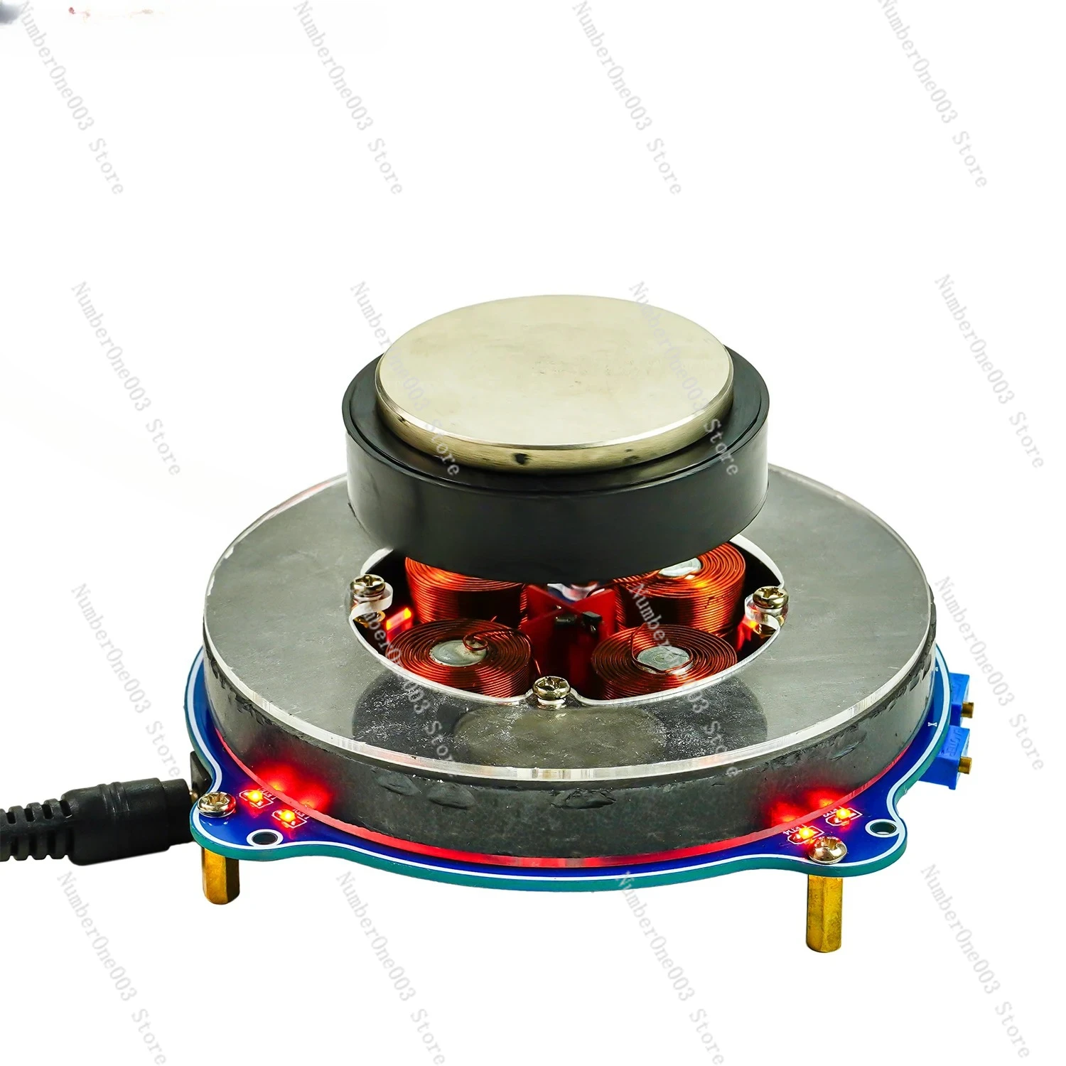Push-down Ring-shaped Magnetic Levitation Components Popular Science Magnetic Levitation Movement Welding Kit