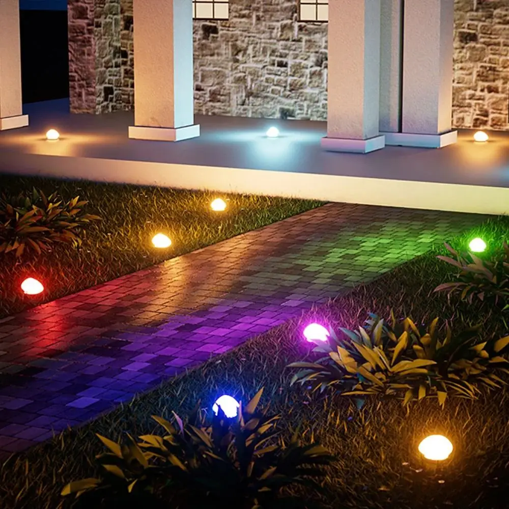 

Cobblestone Shaped Solar Stone Lamp Energy Saving Auto on/Off LED Solar Light Frosted Wireless Outdoor Pebble Lamp Garden