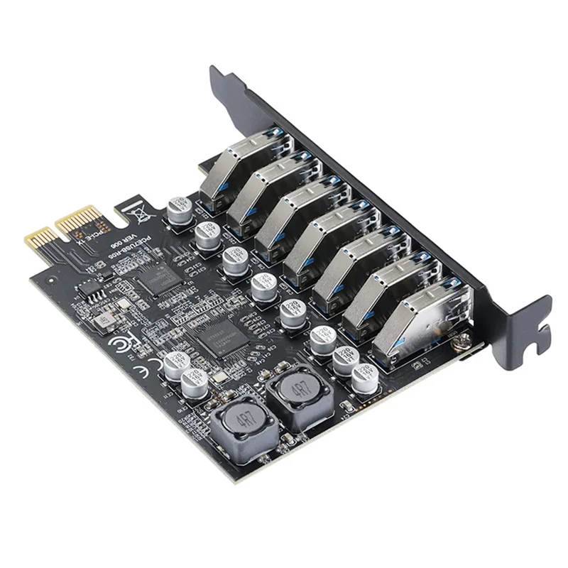 USB 3.2 Pci Express Adapter Pci E to 7 Ports USB3 Gen1 Expansion Card