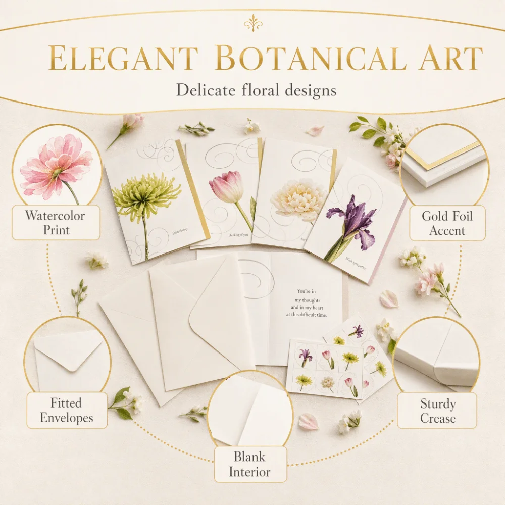 Greeting Cards Blank Greeting Cards Smooth Writing Paper Matching Envelopes Stationary Set Handmade Eco Friendly