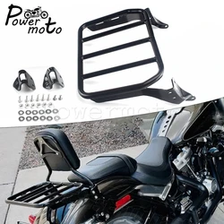 Motorcycle Rear Backrest Support Sissy Bar Luggage Rack For Harley Softail Fat Boy FLFB 114 FLFBS Breakout FXBR 14 FXBRS 2018-20