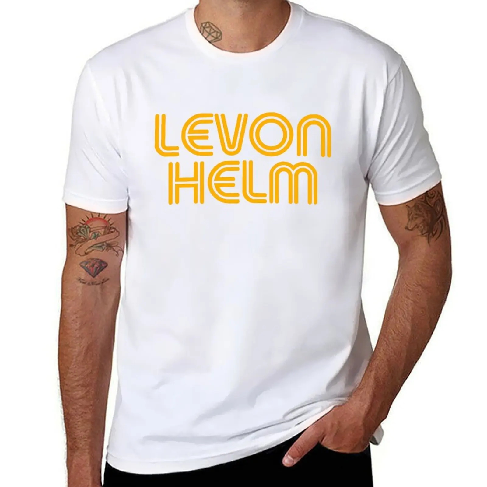 

Levon Helm music T-Shirt t shirt custom print man t shirts high quality luxury brand T-Shirt