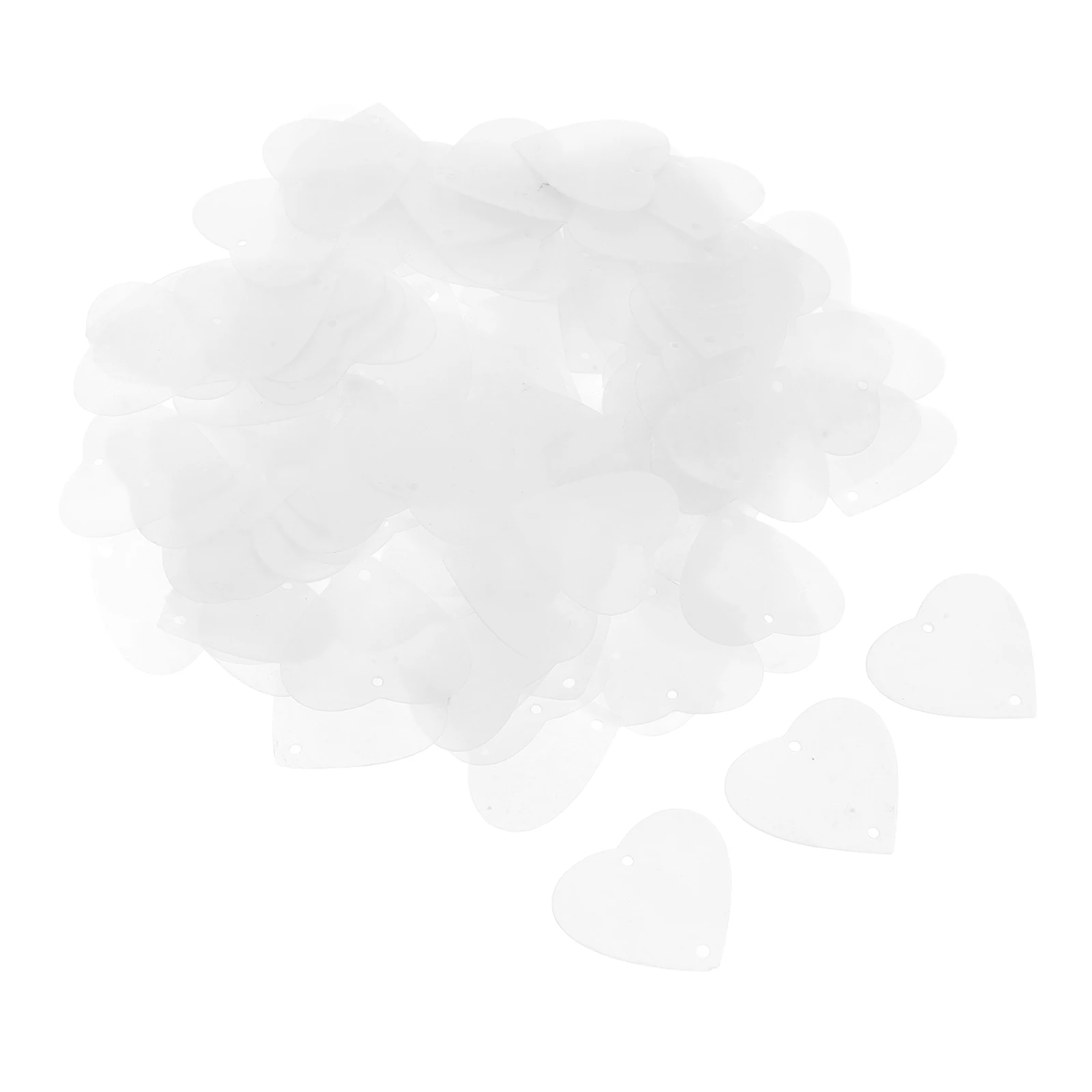 

100 Pcs Wind Chime Lighting Shell Heart Shape Craft DIY Pendant Decor Freshwater Bead Scallop Shells Charm Jewelry