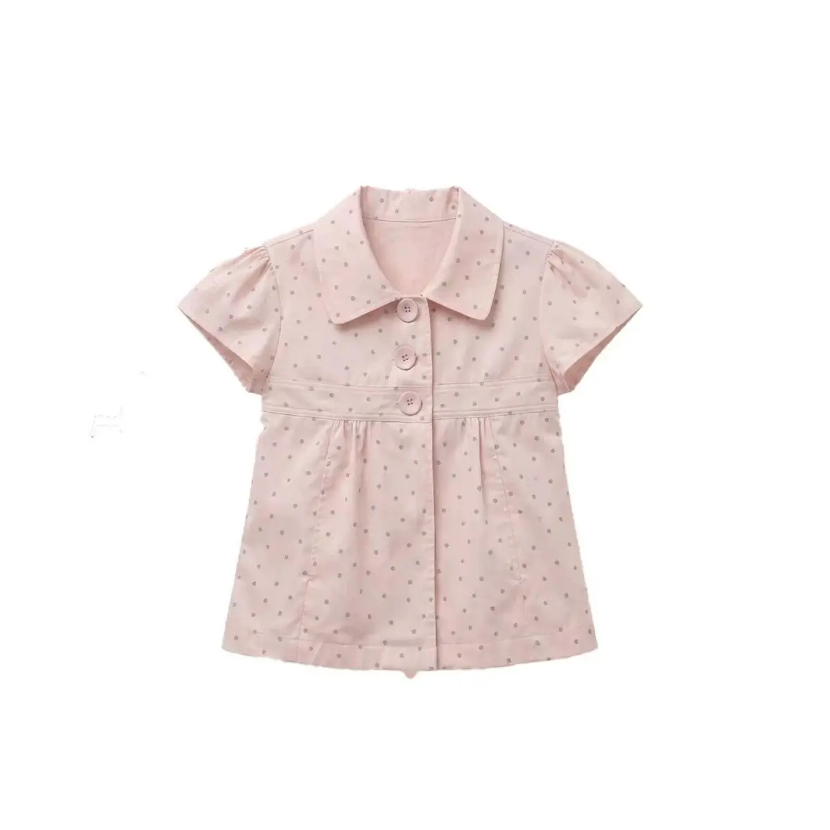 

Polka Dot Short Sleeved Shirt For Women In Summer Korean Style Shirt Sweet Top