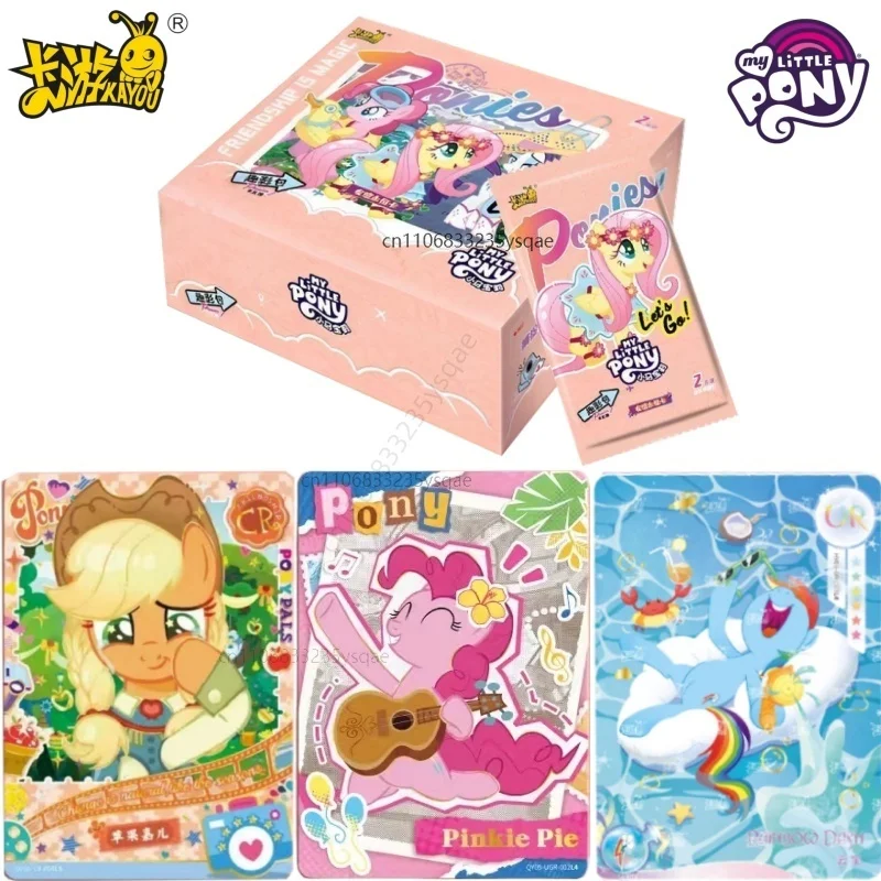 KAYOU-tarjeta de My Little Pony auténtica, tarjeta de amistad Forever, paquete de películas divertidas, episodio 5, tarjeta de colección de Anime, juguetes de regalo
