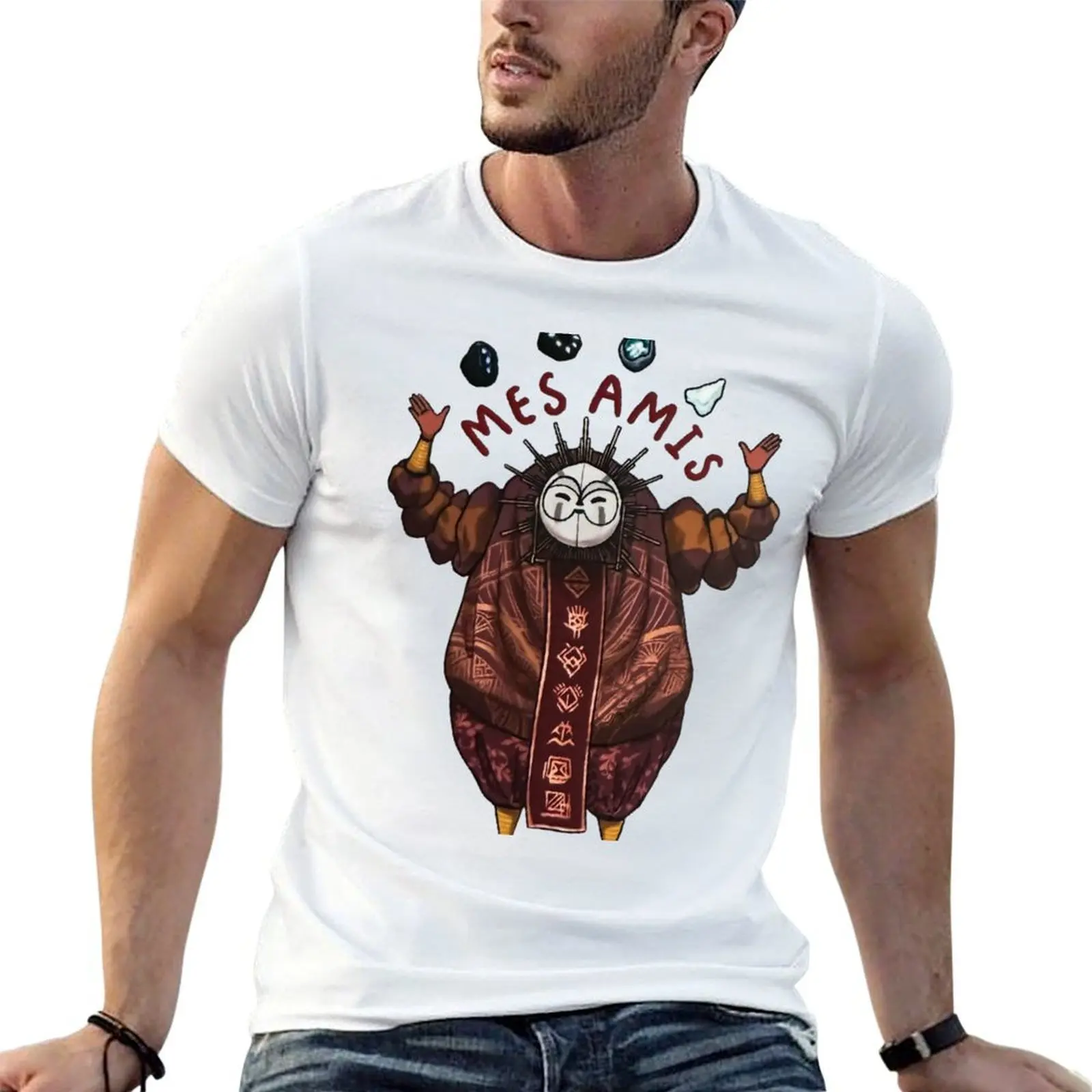 

Футболка Esquie and Rock Friends Expedition 33, мужские футболки, хлопковые мужские футболки, футболка с рисунком