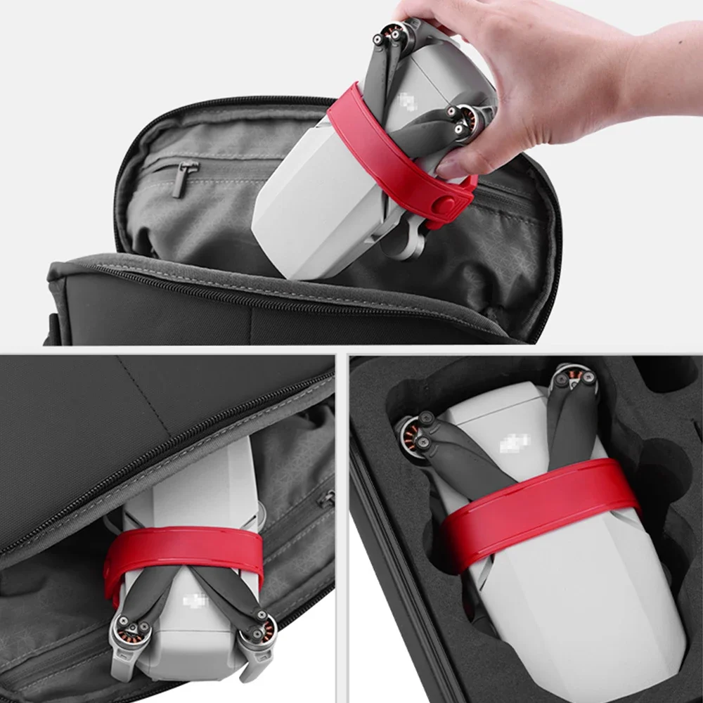 حامل مثبت المروحة لـ DJI Mavic Mini 2/Mini 4K Drone حامي حزام الدعائم الثابتة جبل الحرس Mini/Mini SE ملحق