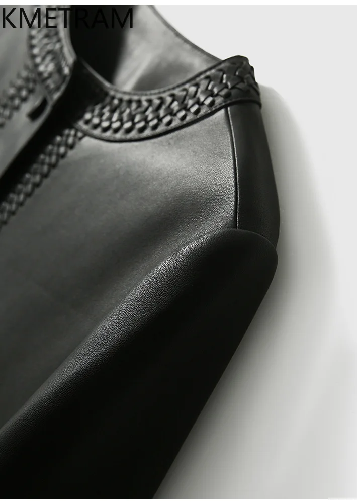 100 % erste Schicht Schaffell Jacke Frau Luxus kurze echtes Leder Jacken Frauen Frühling Herbst Damen Kleidung 2025 Ettка