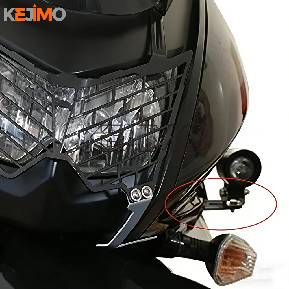 

2024 FOR KAWASAKI KLR650 KLR 650 2008-2023 2022 2021 2020 Motorcycle Auxiliary Light Bracket Fog Lights Spotlight Bracket Holder