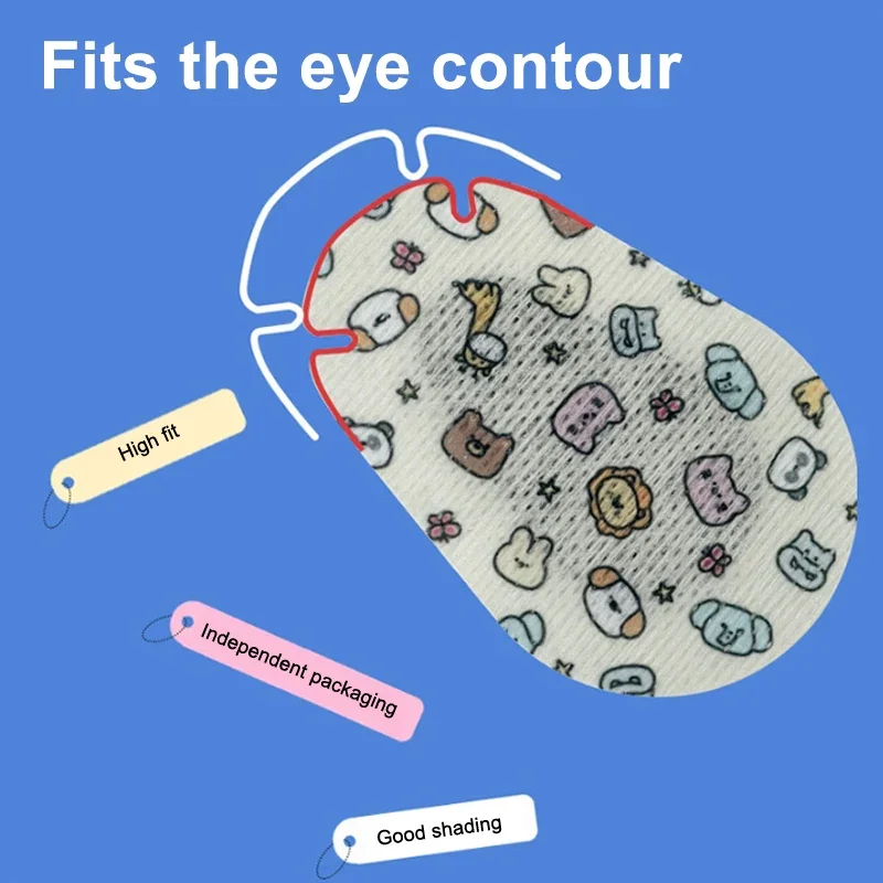 แผ่นปิดตาทางการแพทย์ 5 ชิ้น สำหรับหลังการผ่าตัด ปลอดเชื้อ ปิดกั้นแสง ป้องกันสายตา แก้ไขตาบอดตามข้าง