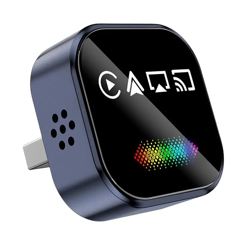 

Беспроводной адаптер Carplay 4-в-1 AI Smart Box: Airplay/Mirror Link/Android Auto/Carplay USB-донгл для интеллектуальных автомобильных систем