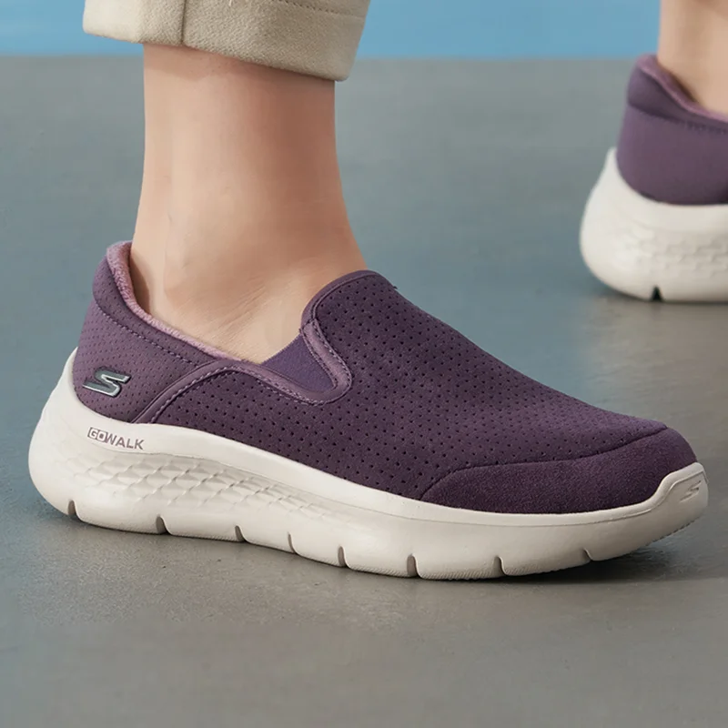 Skechers Women's Shoes Original Lightweight Fashionable Non-Slip New Style Fleece-Lined Outdoor Sports Casual Shoes 124953-Plum-2