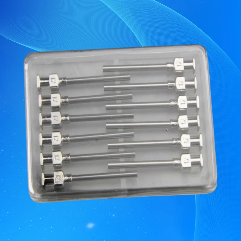 Free Shipping 12 Pcs 1 Inch Tip Length 12G Blunt Stainless Steel Dispensing Syringe Needle Tips Glue Dispenser Needle