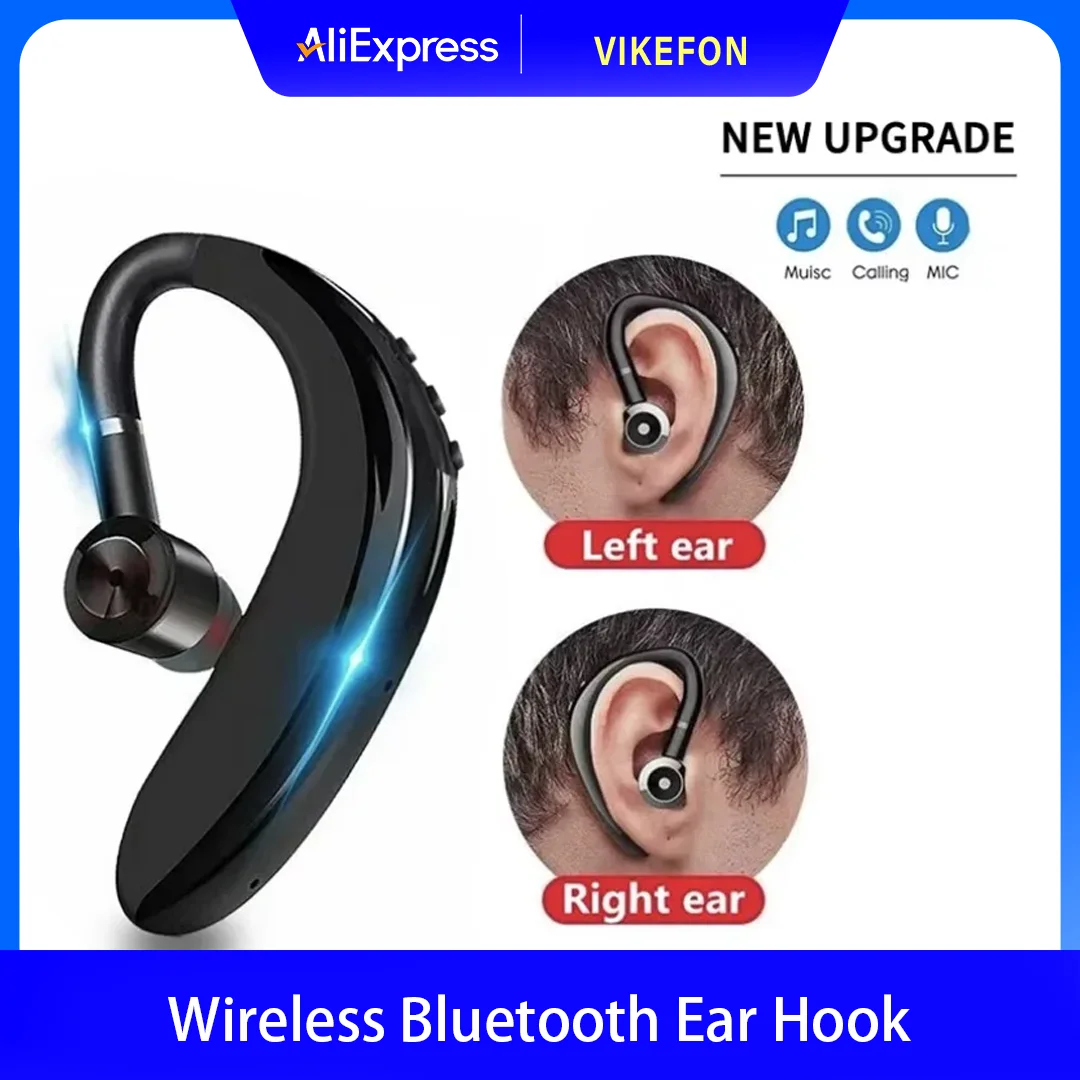 Wireless Wireless Bluetooth Ear Hook Headphones 30H Playtime Business Earphones Left and Right Ears Universal Fit for Smartphones - Aliexpress Deal