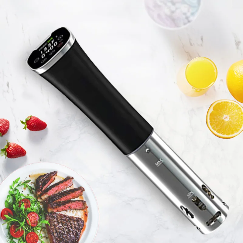 ماكينة طهي بطيئة بدرجة حرارة منخفضة SV800B sousvide ماكينة طهي جزيئية مفرغة شريحة لحم طبخ ذكية تعمل باللمس تجارية