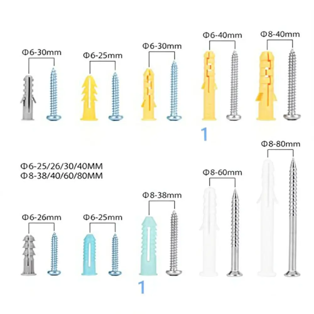 Wall Mounting Fasteners Kit For For Yangshun Zinc Plated Expansion Plugs And Phillips Head Screws Professional Tools