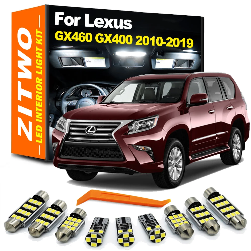 

ZITWO 18Pcs LED Bulb Interior Dome Map Trunk Light Kit For Lexus GX460 GX400 2010 2011 2012 2013 2014 2015 2016 2017 2018 2019