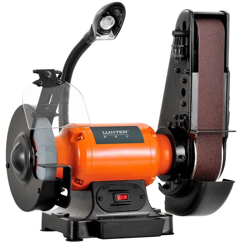 6 Inch Electric Belt Sander DIY Polishing Grinding Machine Woodworking Sanding Machine Cutter Edges Sharpener Belt Grinder
