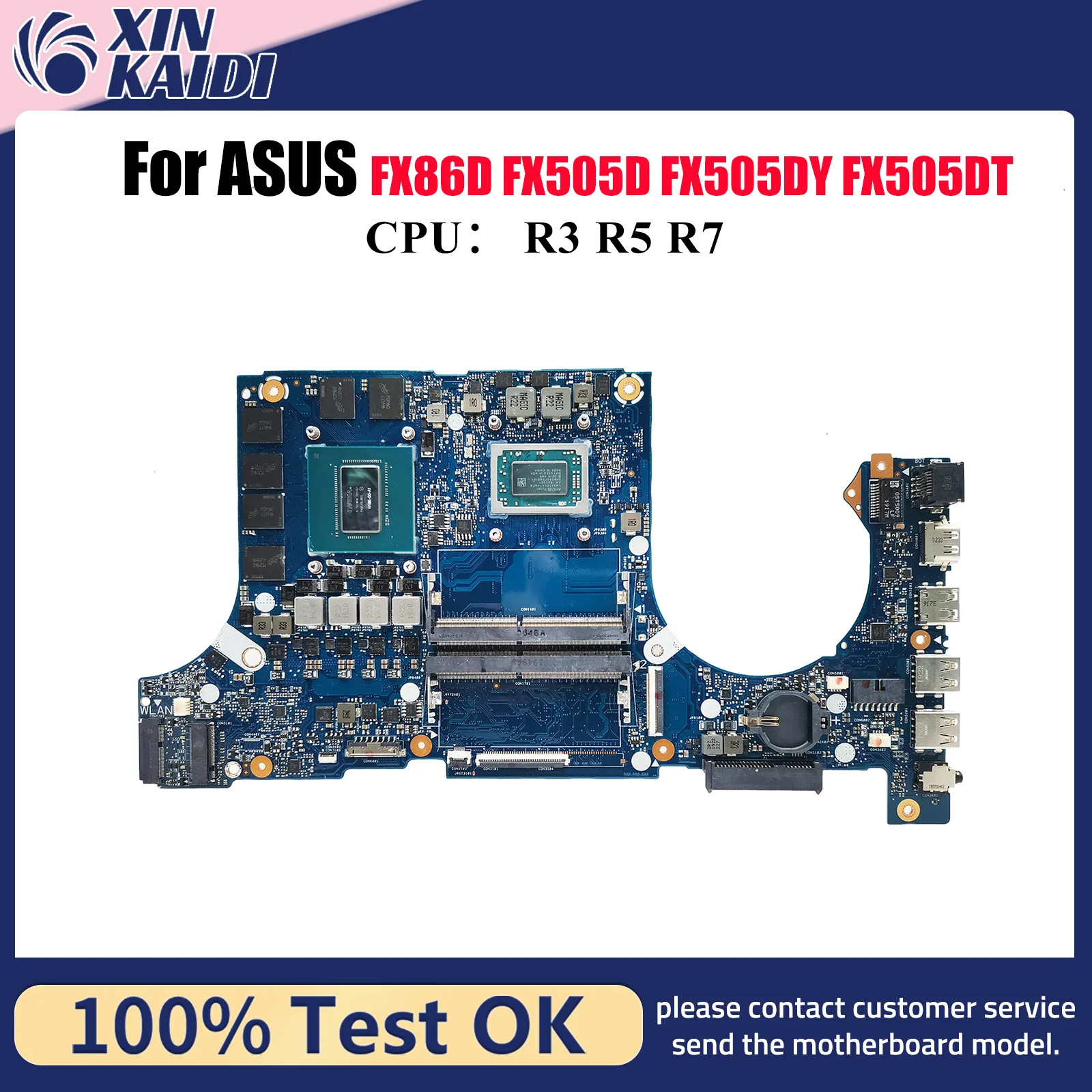 

FX505DU Материнская плата для ноутбука ASUS TUF Gaming FX505 FX505GU FX86FD FX86FE FX505GV FX505GM Материнская плата для ноутбука с процессором R3 R5 R7