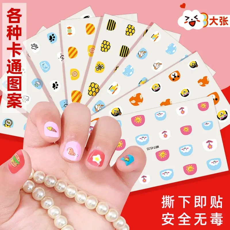 

Cartoon Adhesive Nail Stickers Nail Decorative Decals Nail Sliders Stitch Mickey 3D Stickers Press on Nails