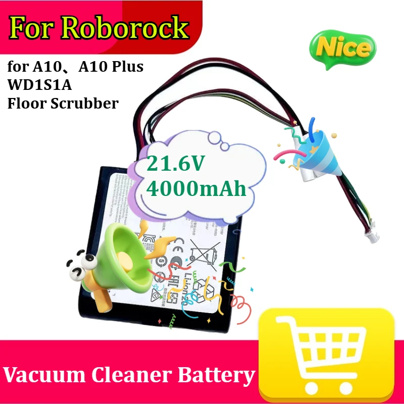 

Сменная батарея 21.6V 4000mAh для поломоечной машины Robrock A10 A10 Plus WD1S1A и пылесоса