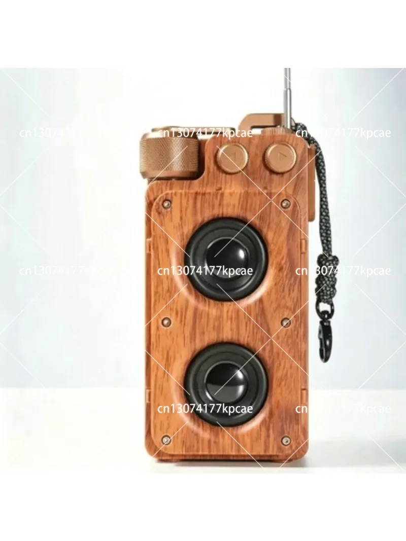 Vintage Wireless Bluetooth Speaker Mini Subwoofer FM Radio Outdoor Portable Desktop Sound for Home - view 3