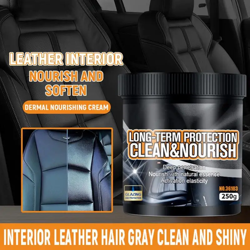 For All Car Leather Conditioner Leather Car Seat Conditioner 250g Leather Restoration Cream Care Balm Scratch Repair For Sofas