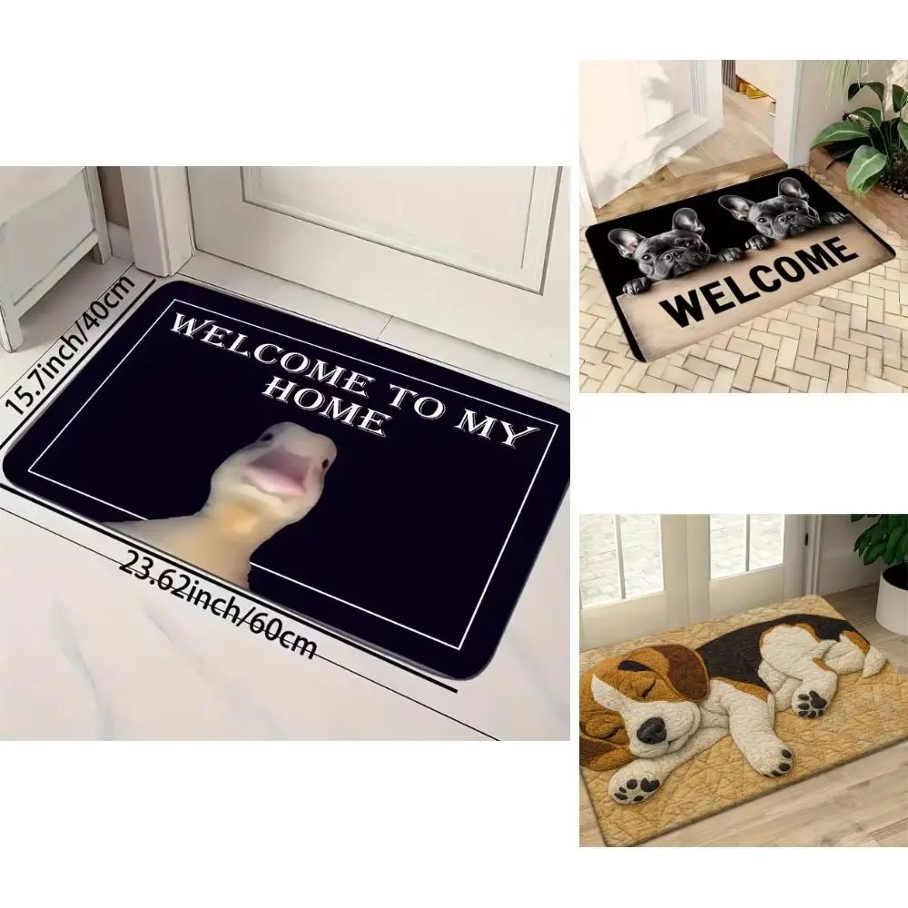 Creativity Non-slip Beagle Floor Mat Water-absorbing Abrasion-resistant Bathroom Carpet Durable Foot Mat Home Decor