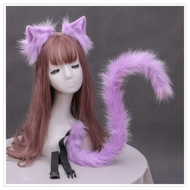 Girl Women  Lolita Hand Made Fox Ear Wolves Beast   Hairbands Cat Tails  Headband   Anime Cosplay Costume  Halloween Christmas