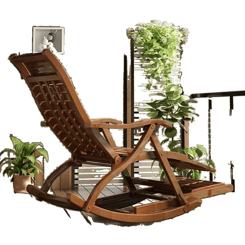 Chaise Lounge Folding Adult Shaking Home Comfortable Lunch Break Balcony Lunch