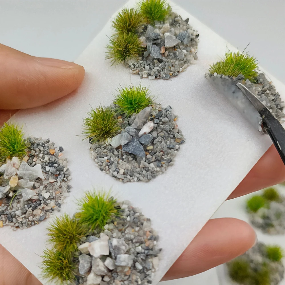 

Miniature Wargame Base Scenery Model Simulation DIY Platform Decor Stone Accessories With Adhesive Base Sticker Materials 1set