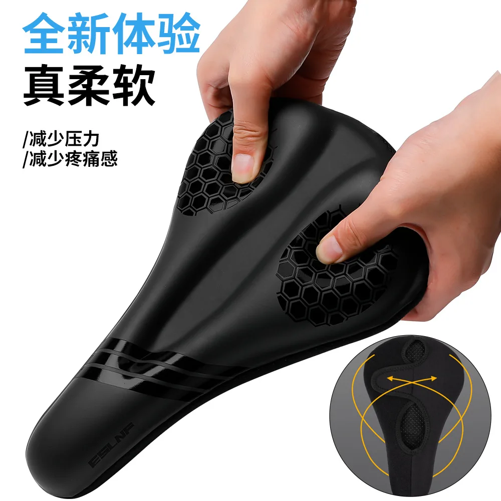 Bicycle seat cover super silicone shock absorber mountain bike thickened soft road bike sponge seat cover bicycle accessories