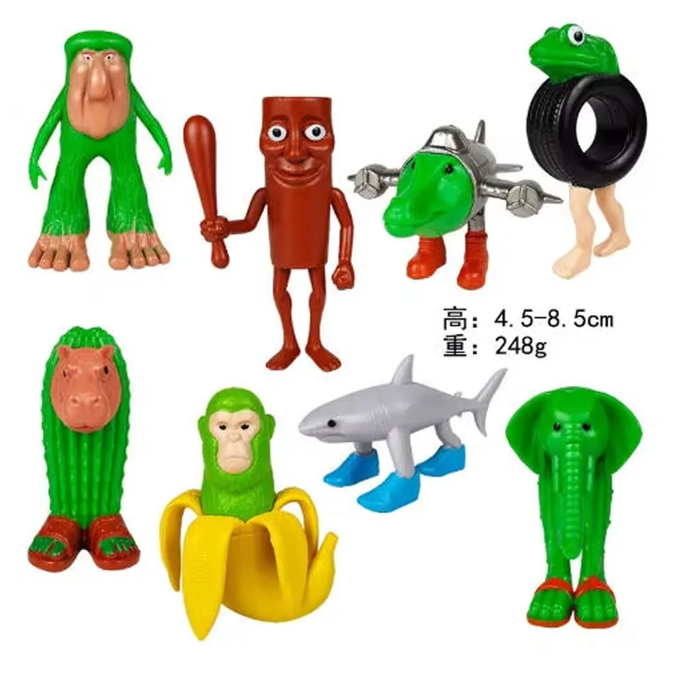 ****Set Mini Tung tung tung Sahur Figuras Model PVC Italian Brainrot Tun Tung Tung Sahur Action Figures Toys