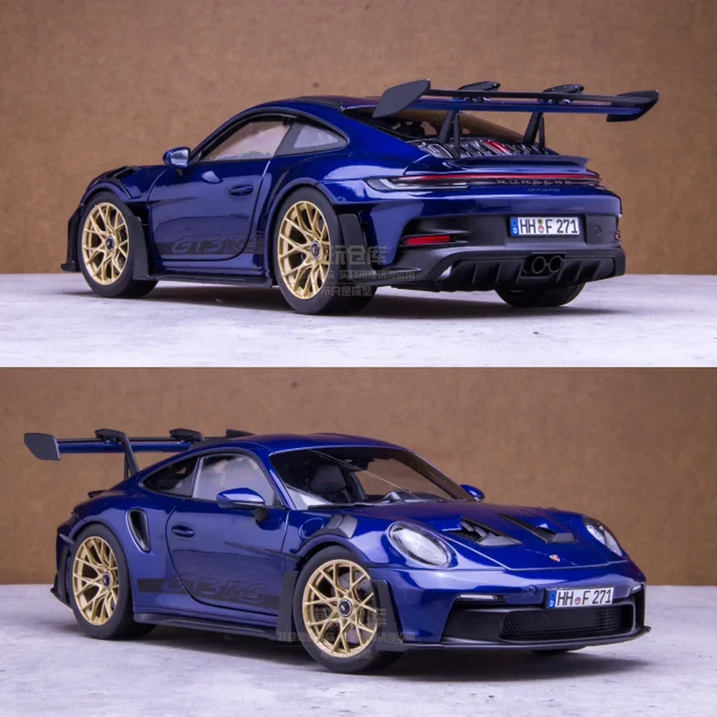 

Diecast Original 1:18 Scale Porsche 911 GT3 RS 2022 Simulation Alloy Car Model Static Display Collectible Toy Gift Souvenir