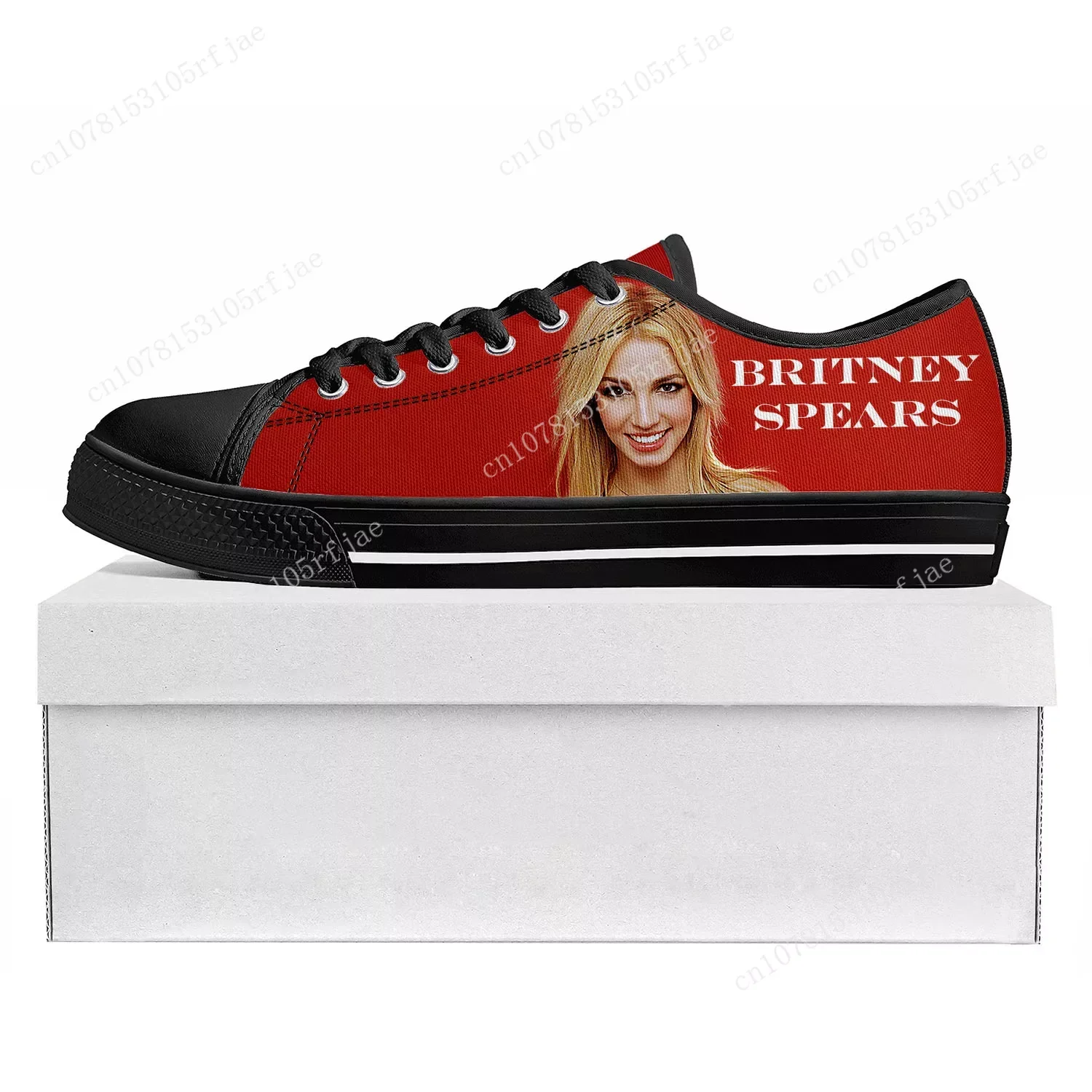 Britney Spears Lage Top Hoge Kwaliteit Sneakers Heren Dames Tiener Canvas Aangepaste Sneaker Casual Paar Schoenen Op Maat Gemaakt Schoen