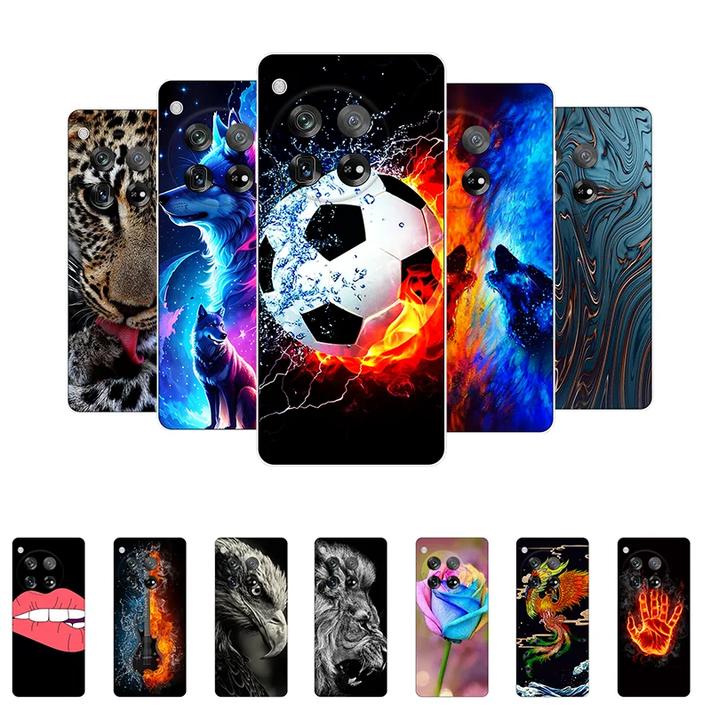 

For Oneplus 12 Case Football Soft Silicone Back Cases for Oneplus 12 Oneplus12 Phone Cover on One Plus 12 etui Fundas