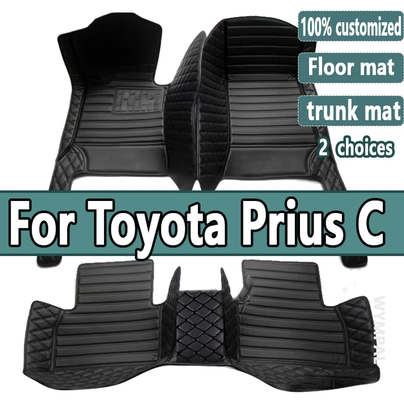 

Автомобильные коврики для Toyota Prius C Aqua NHP10 2012 ~ 2019, коврики, роскошные кожаные коврики, коврики, автомобильные аксессуары 2013 2014 2015 2016