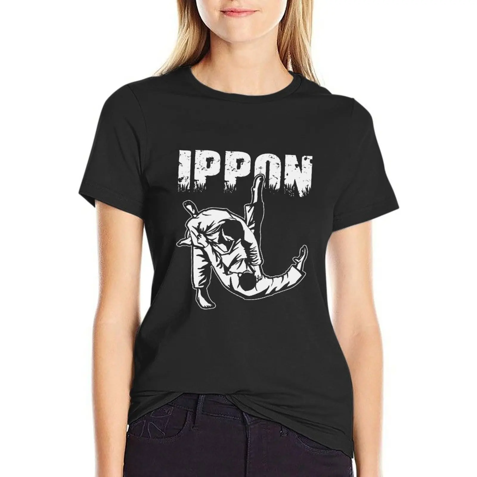 

Ippon as a gift for every judoka T-Shirt funnys sublime Blouse cute clothes Women t shirt