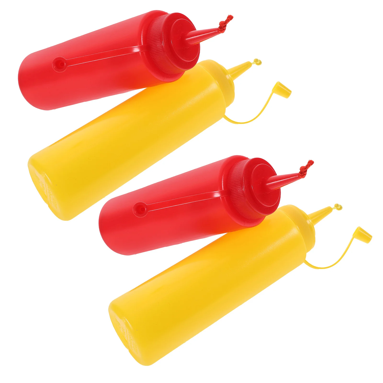 

4Pcs Fake Ketchup Bottle with Mustard Prank Squeeze Design Realistic Joke Prop for Adults Outdoor Indoor Laughter Event