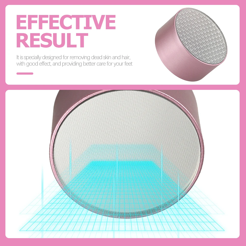 

1 Foot File Hair Eraser Rose Gold Scrubber Dead Skin Remover Callus Tool Glass Trimmer Pedicure Exfoliating Foot Care