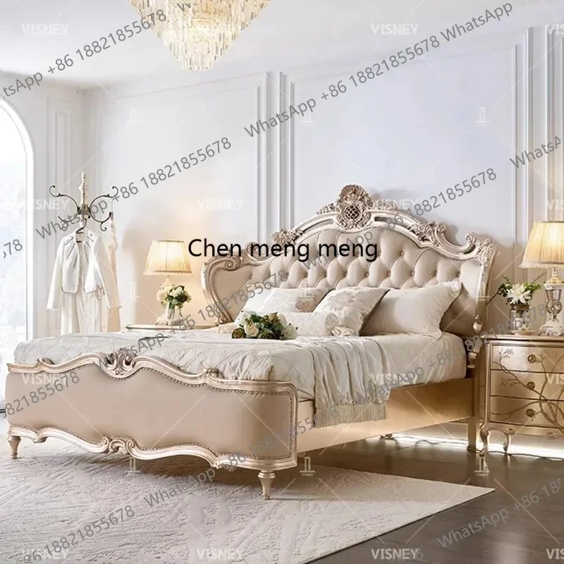 X188 Design Luxury European Bed Human Dog Double Modern Bedroom Massage Bed Safe Princess Sleeping Letto Matrimoniale Home Furni