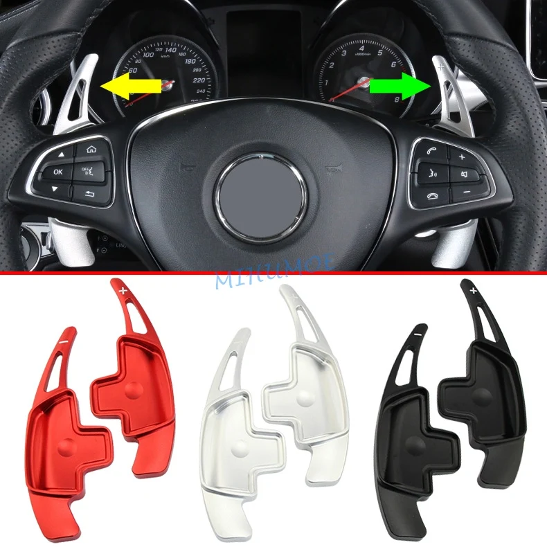 

2Pcs Steering Wheel Shifter Paddle Accessories For Mercedes Benz A B C E S G GLA GLB GLC GLE GLS SL SLC CLA CLS EQA EQB EQC EQV