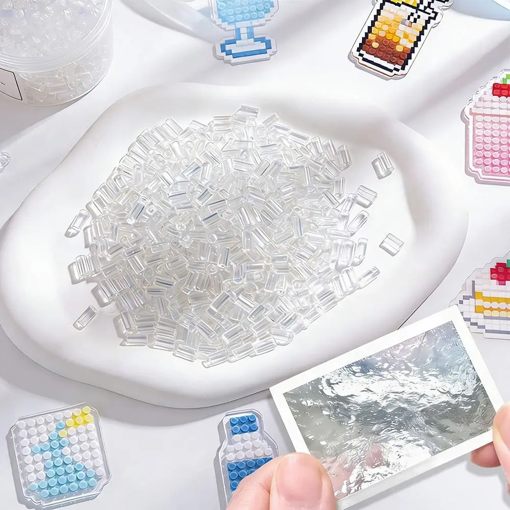 New High-Transparency Handmade DIY Perler Beads 2.6mm Handmade Transparent Perler Beads Heat Press Glass-Colored Perler Bead