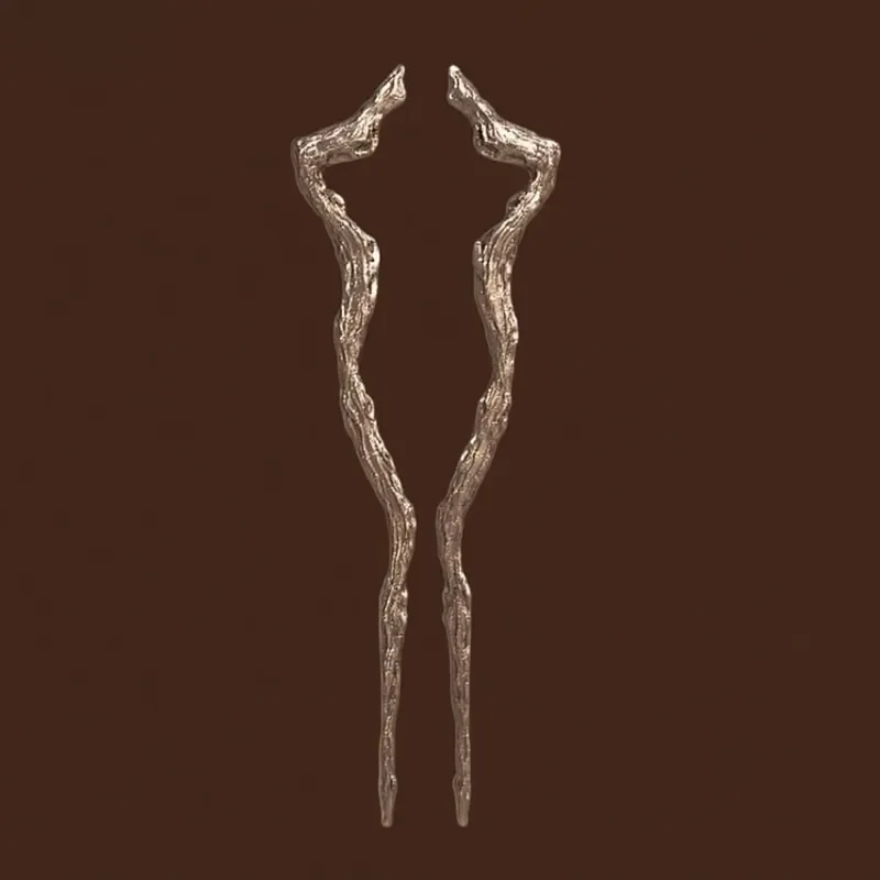 Antique Copper Tree Branch Glass Door Handle Creative Art Design for Hotel Villa Wooden Door Unique Shaped Hardware Pull Knob